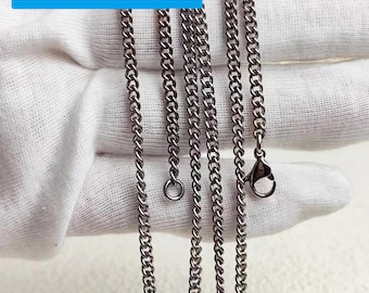 Featherlight 2.8mm Titanium Round Link Chain｜ Hypoallergenic & Fade-Proof｜ Minimalist Everyday Jewelry