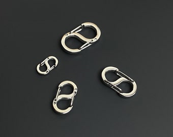 Titanium 8 Shaped Clasp for Necklace Bracelet DIY Jewelry Making and Repairing Accessories