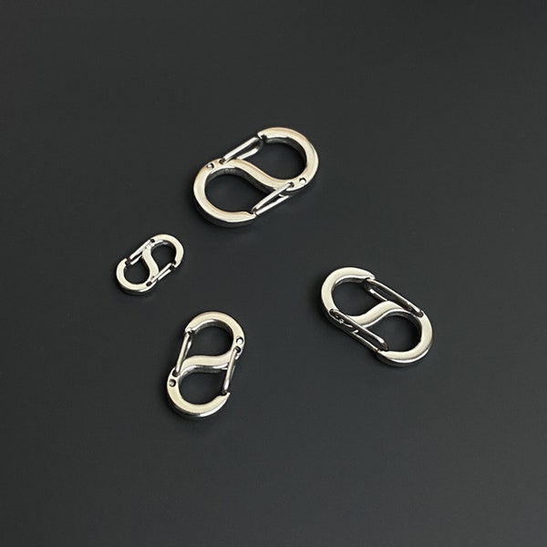 Fermoir en titane en forme de 8 pour collier, bracelet, accessoires de fabrication et de réparation de bijoux à monter soi-même