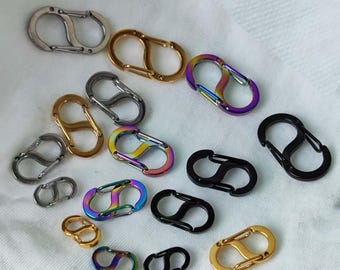 Titanium 8 Shaped Clasp for Necklace Bracelet DIY Jewelry Making and Repairing Accessories