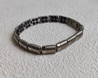 Titanium Bracelet With 60 Pieces Germanium Element  Healthy Men's Jewelry