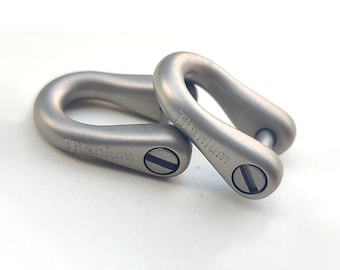 Titanium U-Shaped Buckle: Bracelet Connection Fastener (20-36mm)
