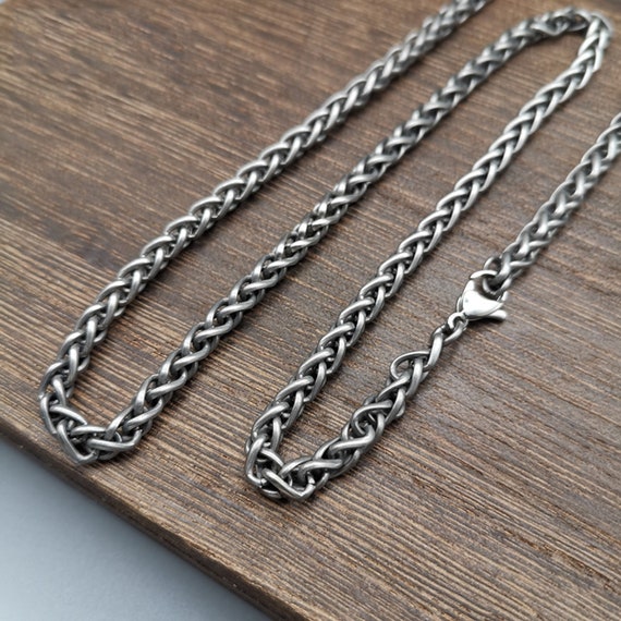 Pure Titanium Chain Necklace as a 