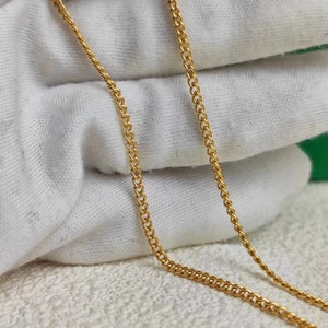 Crafted of grade 1 pure titanium  2.1mm Curb Chain Necklace