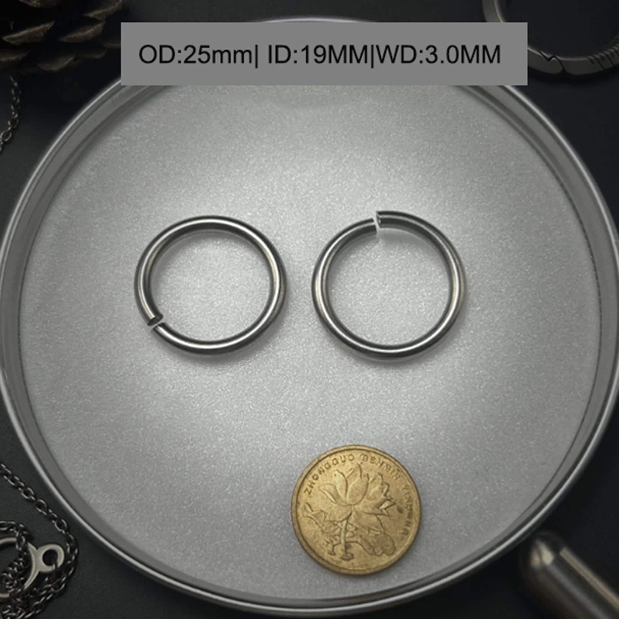 チタンジャンプリング：低アレルギー性チェーンメイルジュエリー作り、DIYクラフト用品 - Etsy 日本