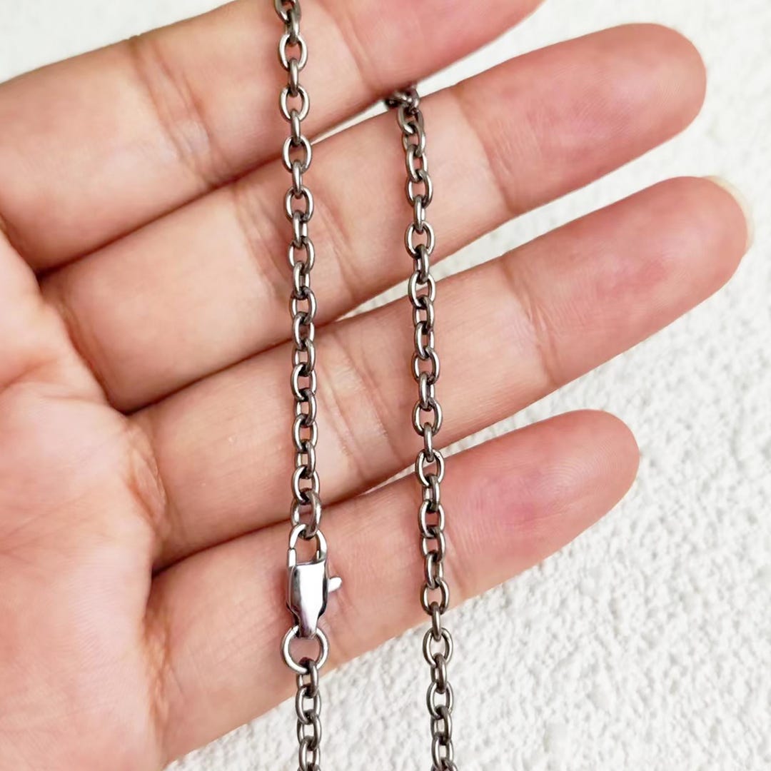 Welded Titan Chain Necklace MM Pure Titanium O-shaped Welded