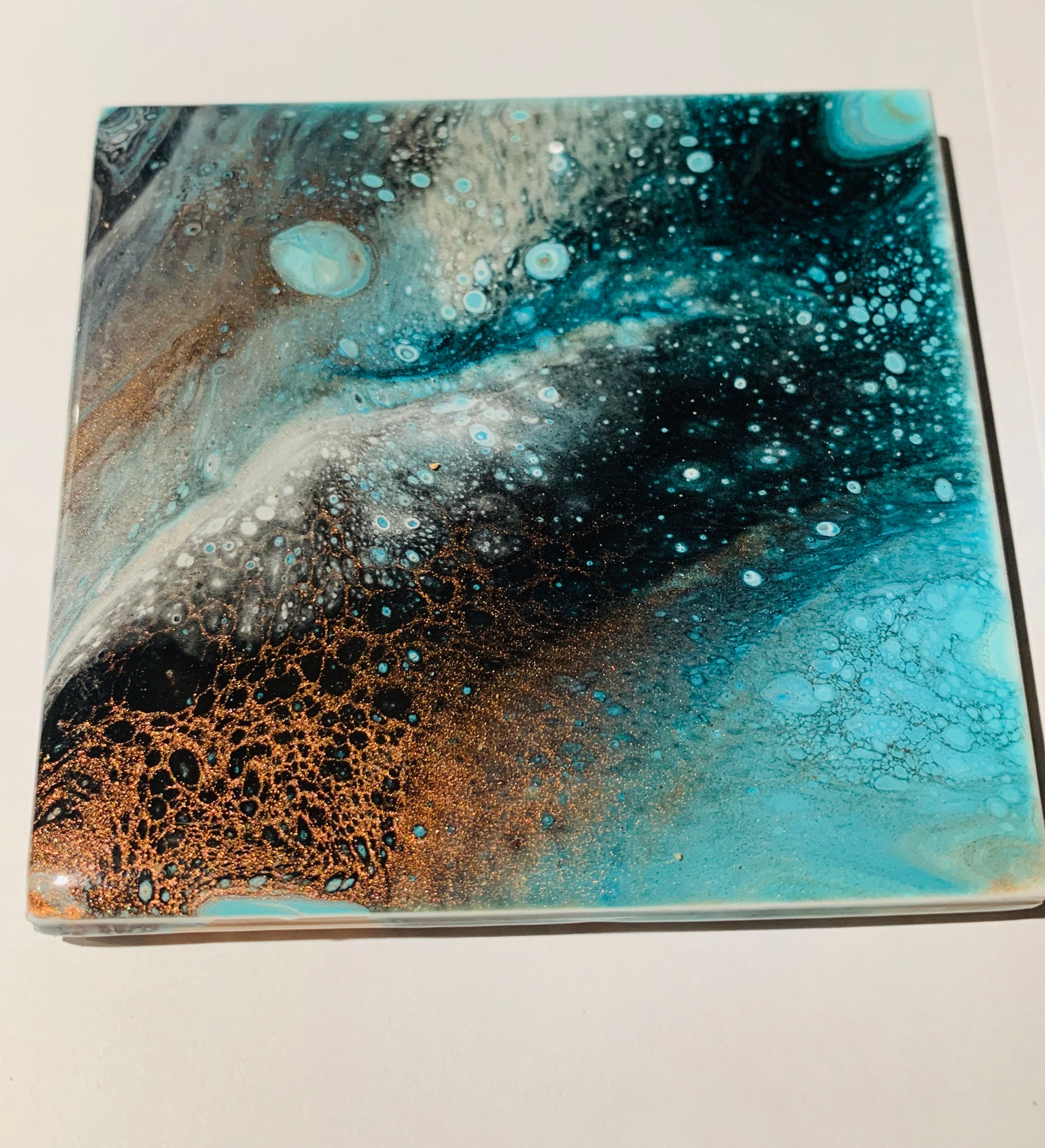 Conjunto de 3 Coasters de Azulejos Cerámicos de Resina | Etsy