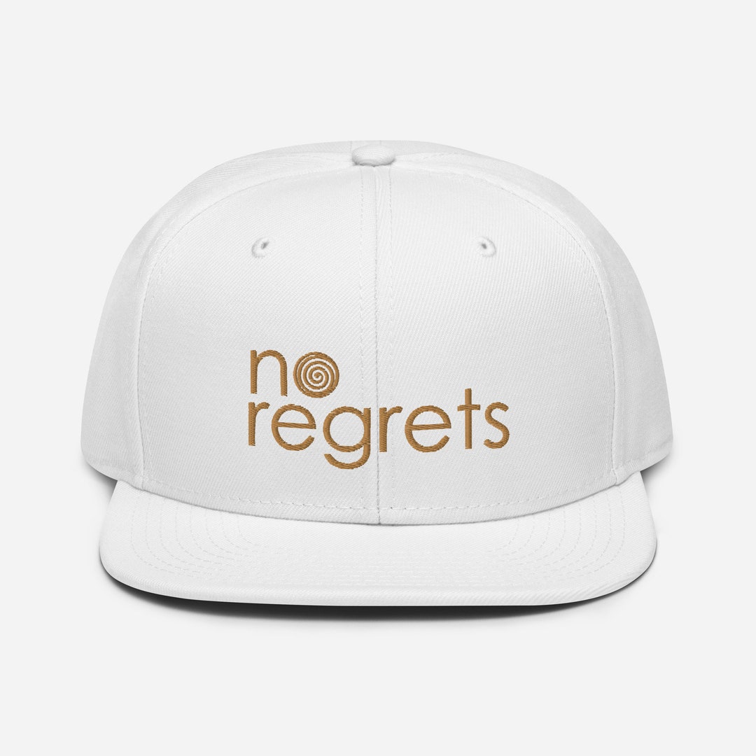 No Regrets Snapback Hat - Etsy