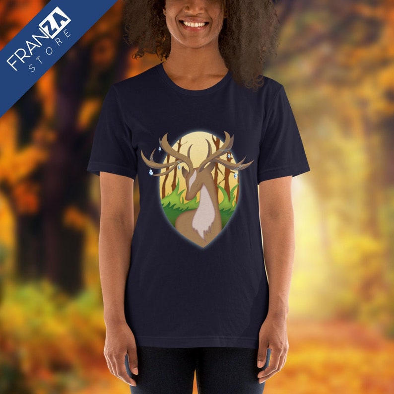 Deer Fantasy  Short-Sleeve Unisex T-Shirt Navy