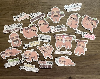 Sloth Planner Sticker Pack | Cute | Inspirational Sticker | Motivational Sticker | Stickers | Gift for Her | Planner Sticker