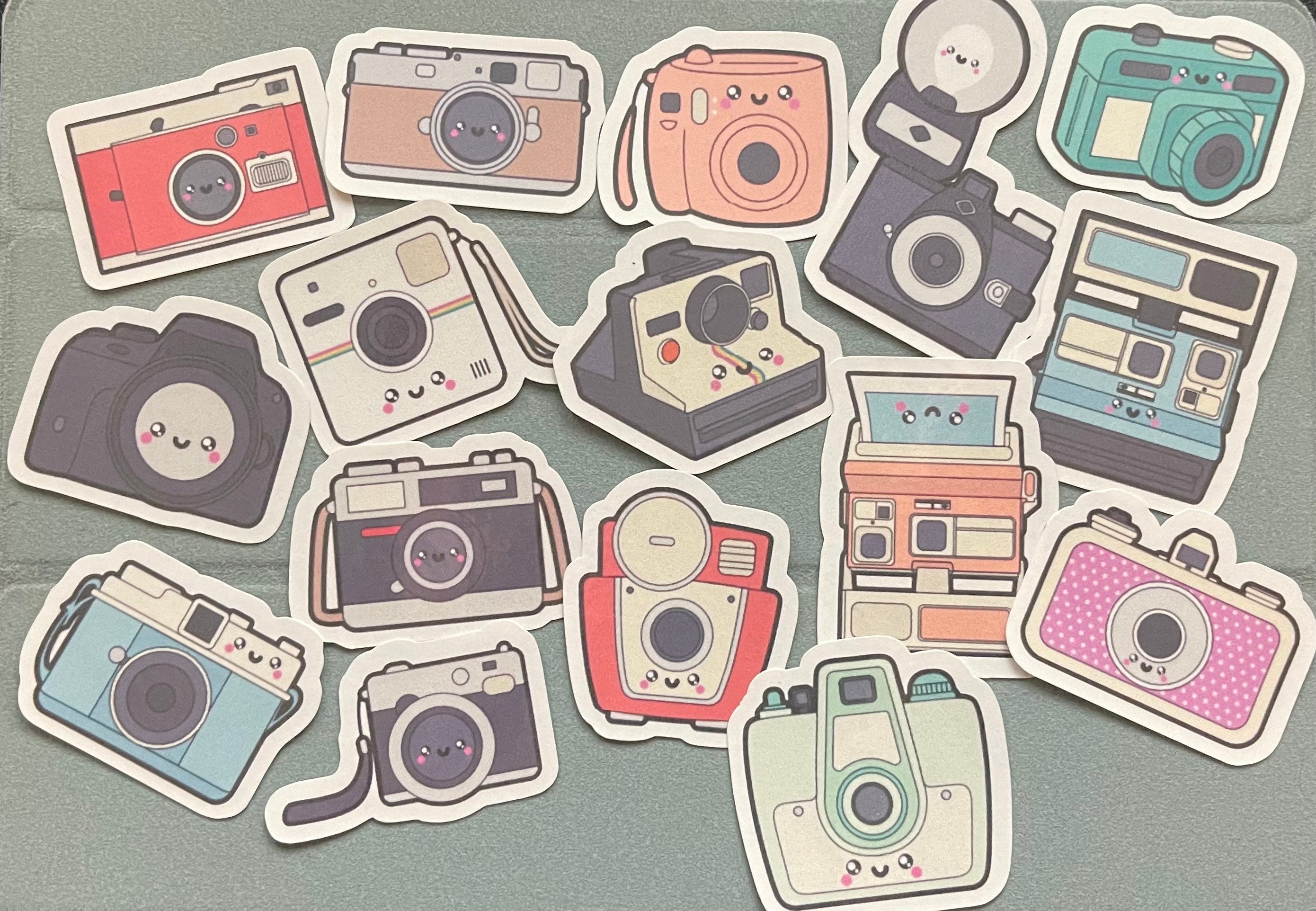 Cute Polaroid/Camera Sticker Pack Cute Fun Stickers Etsy