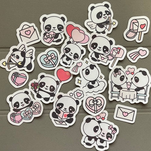 Kawaii Panda Sticker Pack Cute Fun Stickers Stickers - Etsy