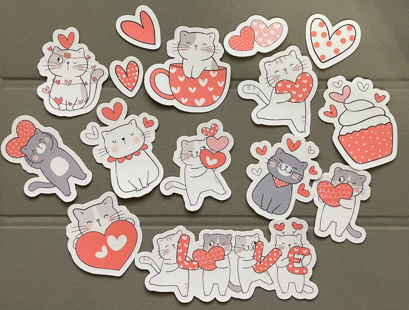 ICON SIZE - Valentine's Day Stickers - Snowball The Cat - [112