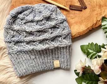 Bonnet en laine mérinos pour adultes - Tuque de luxe en bois d'haliwood, bonnet birachelle confortable et chaud pour le confort et le style en toute saison