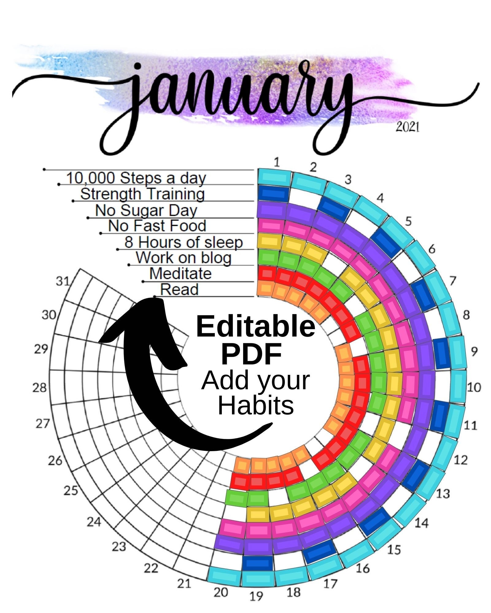 circle-habit-tracker-printable