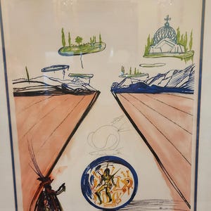 Salvador Dali Intra-Uterine Paradisiac Locomotion Authentic Hand Signed and Numbered