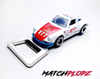 Porsche 911 Urban abrebotellas modelo coche de juguete de MATCHPLOPZ regalo retro vintage cumpleaños hombre amigo coche rojo