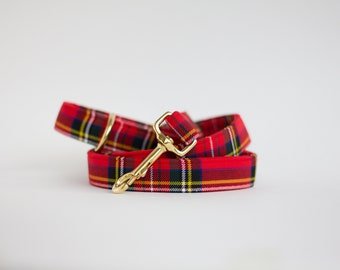 DOG LEAD Scottish Tartan