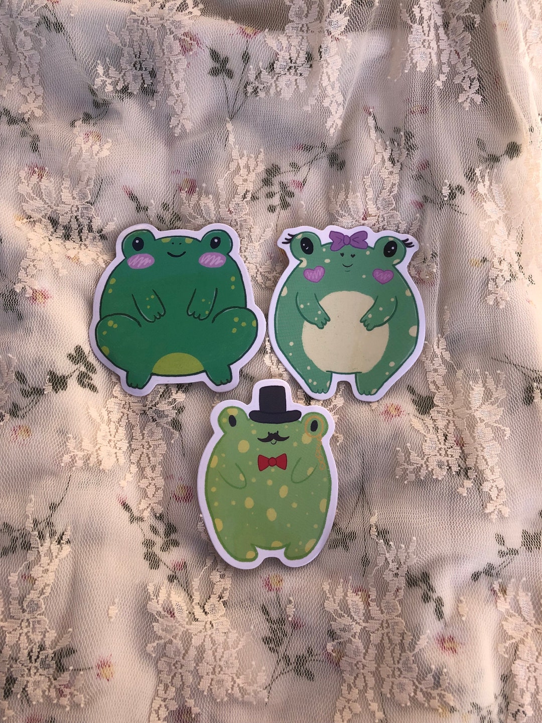 Kawaii Costume Frogs Stickers Set Cute Frog Sticker Set - Etsy