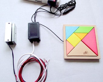 Fun Escape Room Prop, Wooden Jigsaw Puzzle, Solve the Tangram Adventure Game  to Run Away from the Chamber of Secret