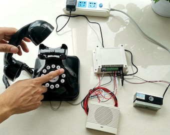 Escape Room Game of Horror, Real Adventure Retro Telephone Prop, Horrible Phone Call Puzzle