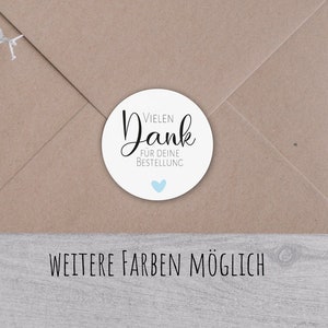 24 Vielen Dank für deine Bestellung Aufkleber, Dankesticker