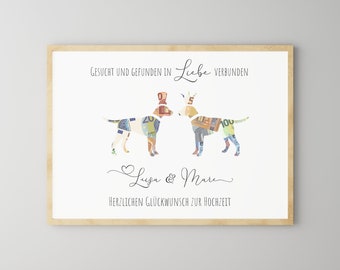 personalized wedding gift - perfect for dog fans & dog owners