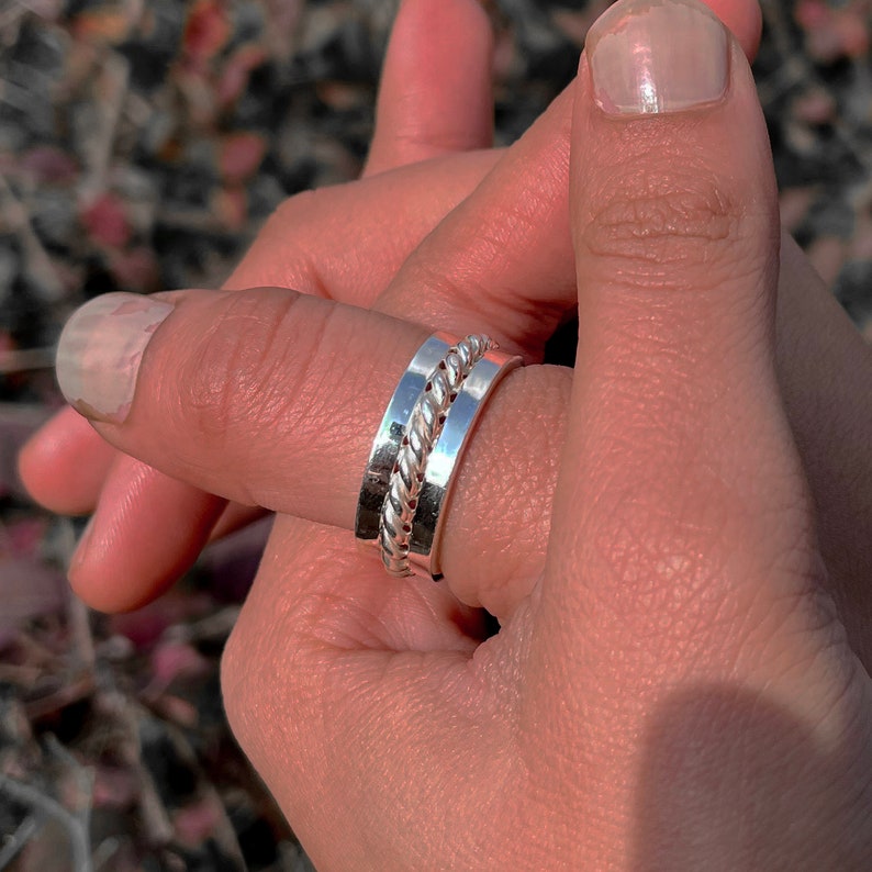 Details about 925 Sterling Silver Spinner Ring All Size C-158 Handmade Anxiety Woman Jewelry Details about 925 Sterling Silver Spinner Ring All Size C-158 Handmade Anxiety Woman Jewelry