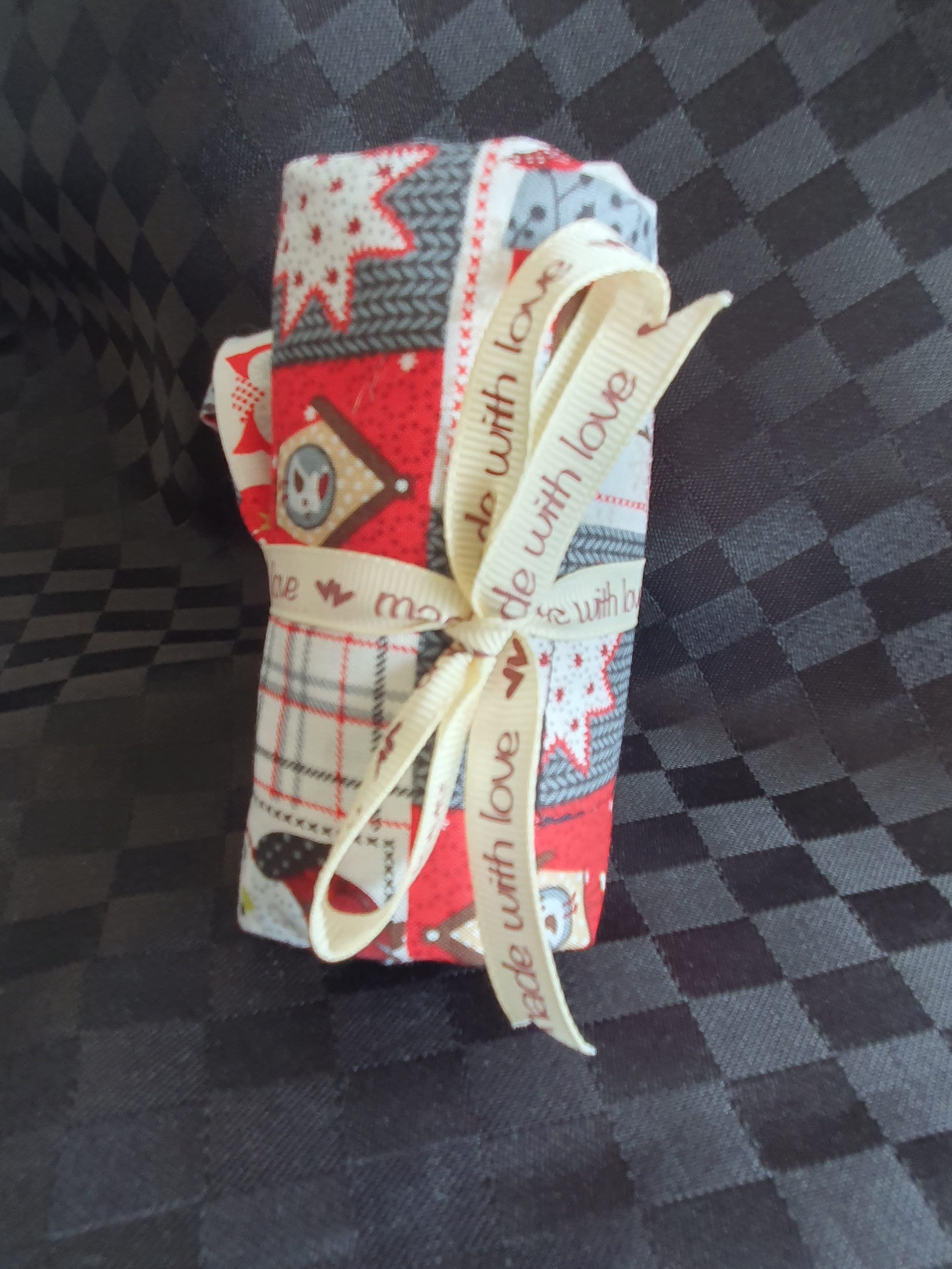Christmas Owls, Eco-friendly reusable, compact grocery bag, shopping bag, gift bag, Grocery bag