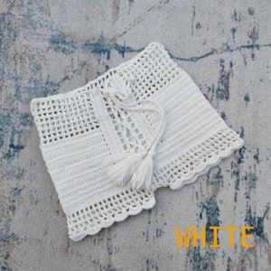 Summer Women&#39;s Beach Hot Pants Handmade Crochet Shorts 10 Color