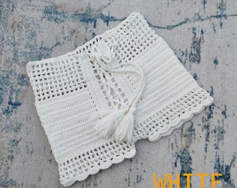 Sommer Frauen Strand Hot Pants Handmade Crochet Shorts 10 Farbe