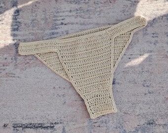 Hand-woven Crochet Craft Bikini Cheeky Bottom