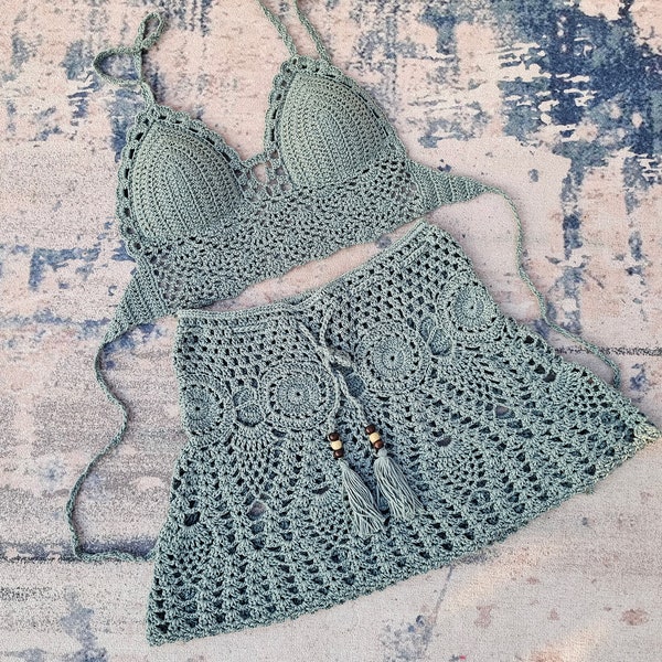 Crochet Tankini Etsy