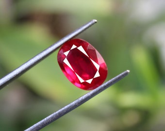 17.05 Carat Certified Natural UntreatedUnheated Sizzling Oval Shape 18 x 13 mm Rare Pinkish Red Ruby Loose Gemstone From Burma VJ1896