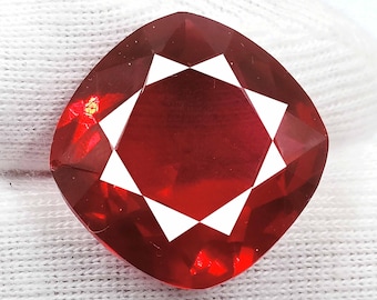 Ruby Impressive Natural Red Ruby Stone 22-23 Ct Untreated/Unheated Certified Cushion Cut Loose Gemstone DMD