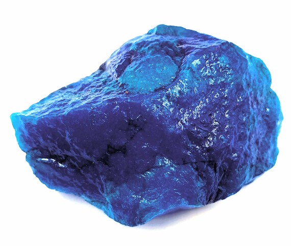 Zaffiro Naturale Da 650-700 Ct, Gemma Di Zaffiro Blu Grezzo Africano - Foto 4