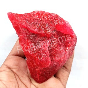 Ruby Rough Natural Rough Stone 1521.5 Carat Certified Loose Gemstone Semi Transparent African Red Ruby Raw 4DAC