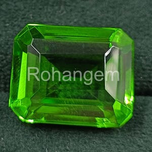 Green Peridot Emerald Cut Precious 29.05 Ct Extremely Rare Natural Peridot Excellent CERTIFIED High Quality gemstone best quality 5AKC