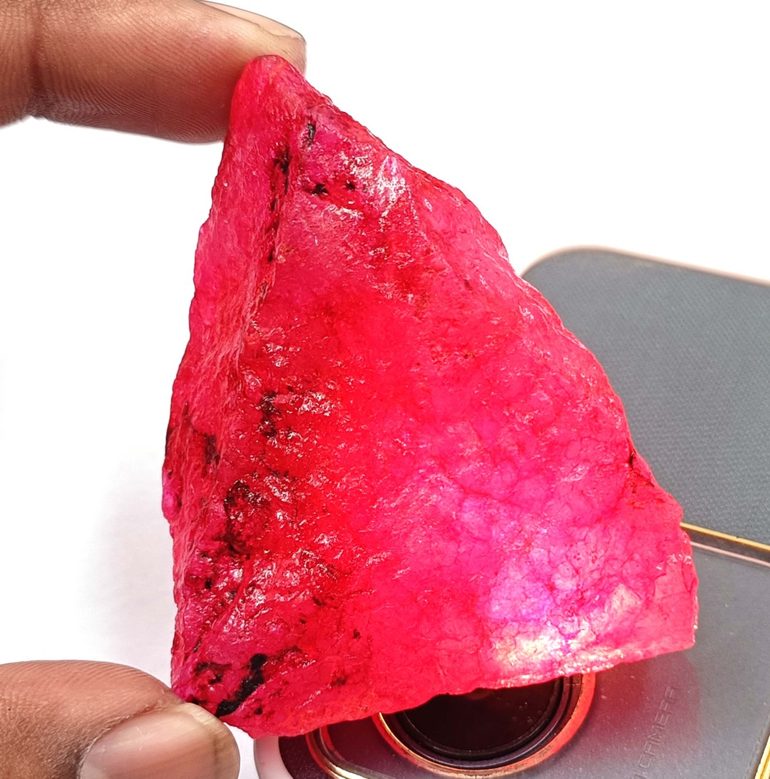 Ruby Raw !! 400-450 Ct Certified Natural Red Ruby Rough Uncut Shape ...