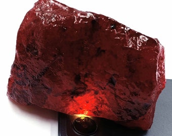 Ruby 600-650 Carat Certified Loose Gemstone Natural Red Chakri