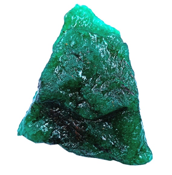 Émeraude Brute Colombienne Verte – Pierre Précieuse Certifiée Naturelle – 47x30x16 Mm – Neuf Sans Emballage