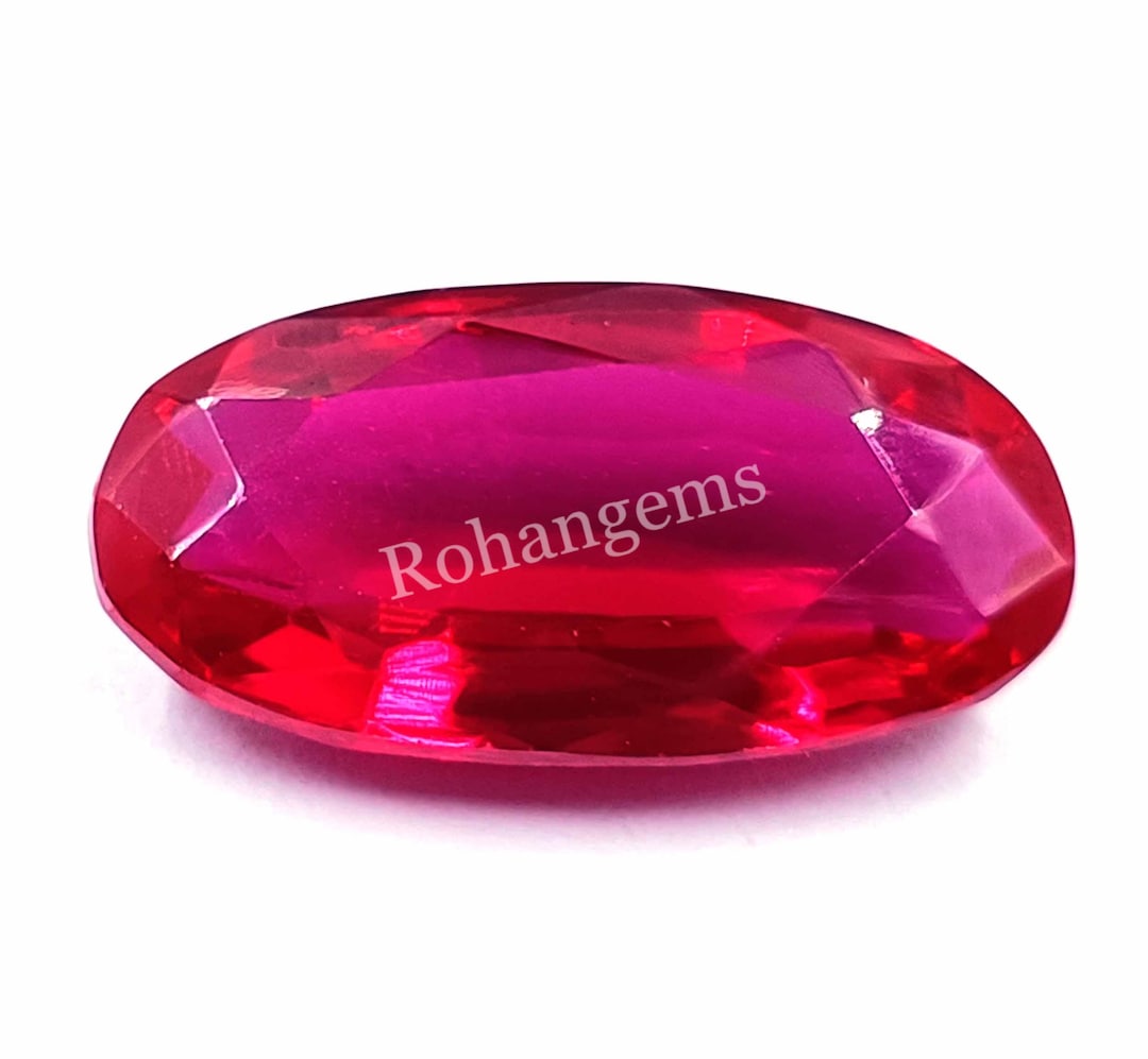 Ruby Stone Natural Burma Red Ruby 19.20 Ct Certified Real Oval Cut Semi ...