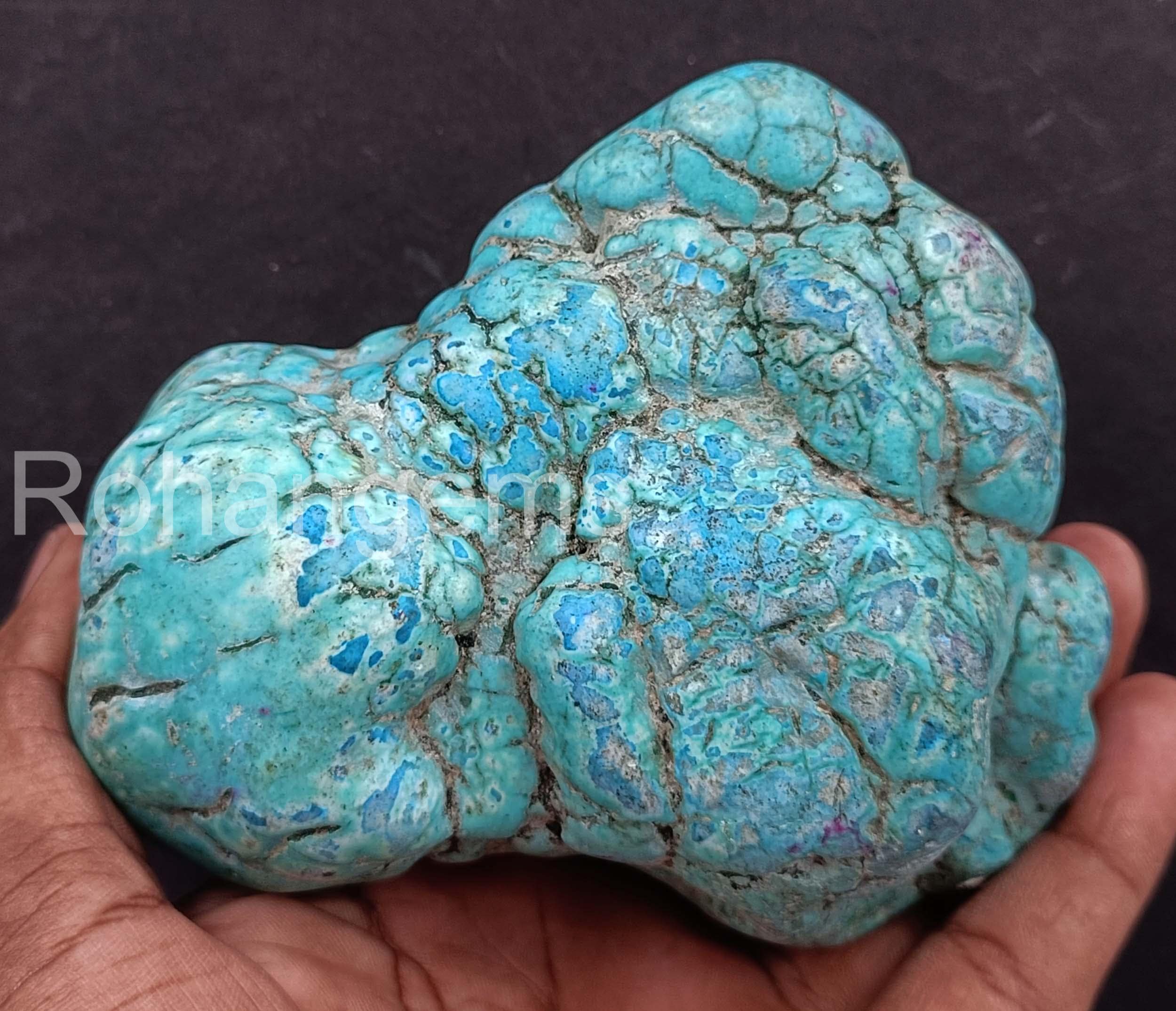 Huge 3475.00 Ct Natural Turquoise | Sky Blue Tumbled Rough