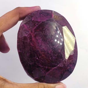 Natural Red Ruby 1200 Ct Certified EGL Gemstone Oval Shape 6ANX