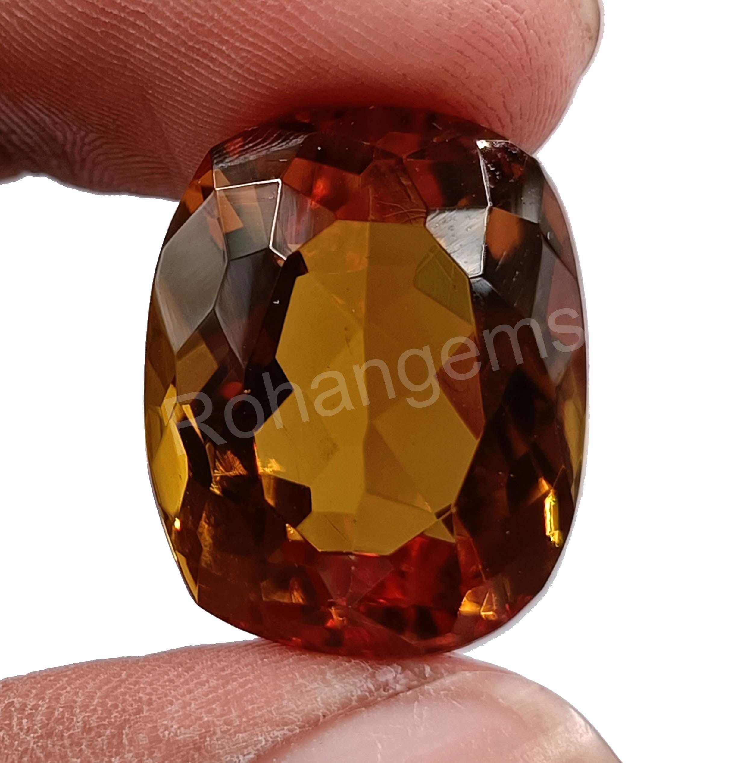 Pierre Précieuse Alexandrite Synthétique à Facettes - Coussin 57,25 Carats - Neuf Sans Emballage