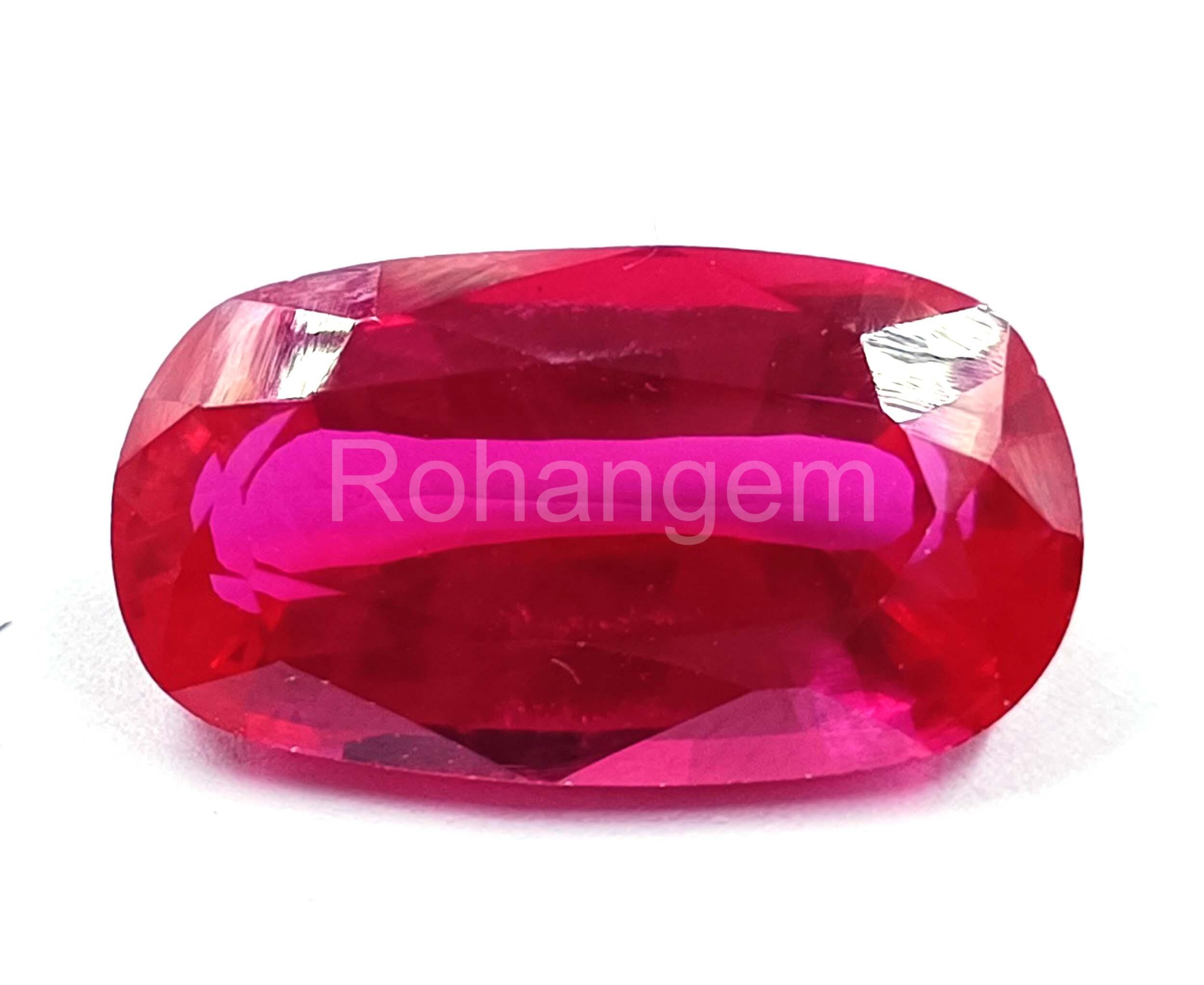 Rubis Rose/violet Naturel De Birmanie - 0,82 Carats, Taille Ovale, Neuf Sans Emballage
