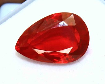 Pigeon Blood Red Ruby 8.65CT Unheated Diamond Oval Cut VVS Loose Gems 10x14mm 