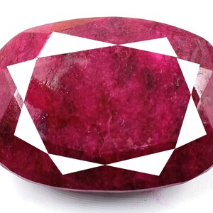 Ruby Natural 903.35Ct Certified Loose Gemstone From African Ruby Gemstone Opaque Transparency Faceted Oval Cut Gemstone Super Quality 5AJP