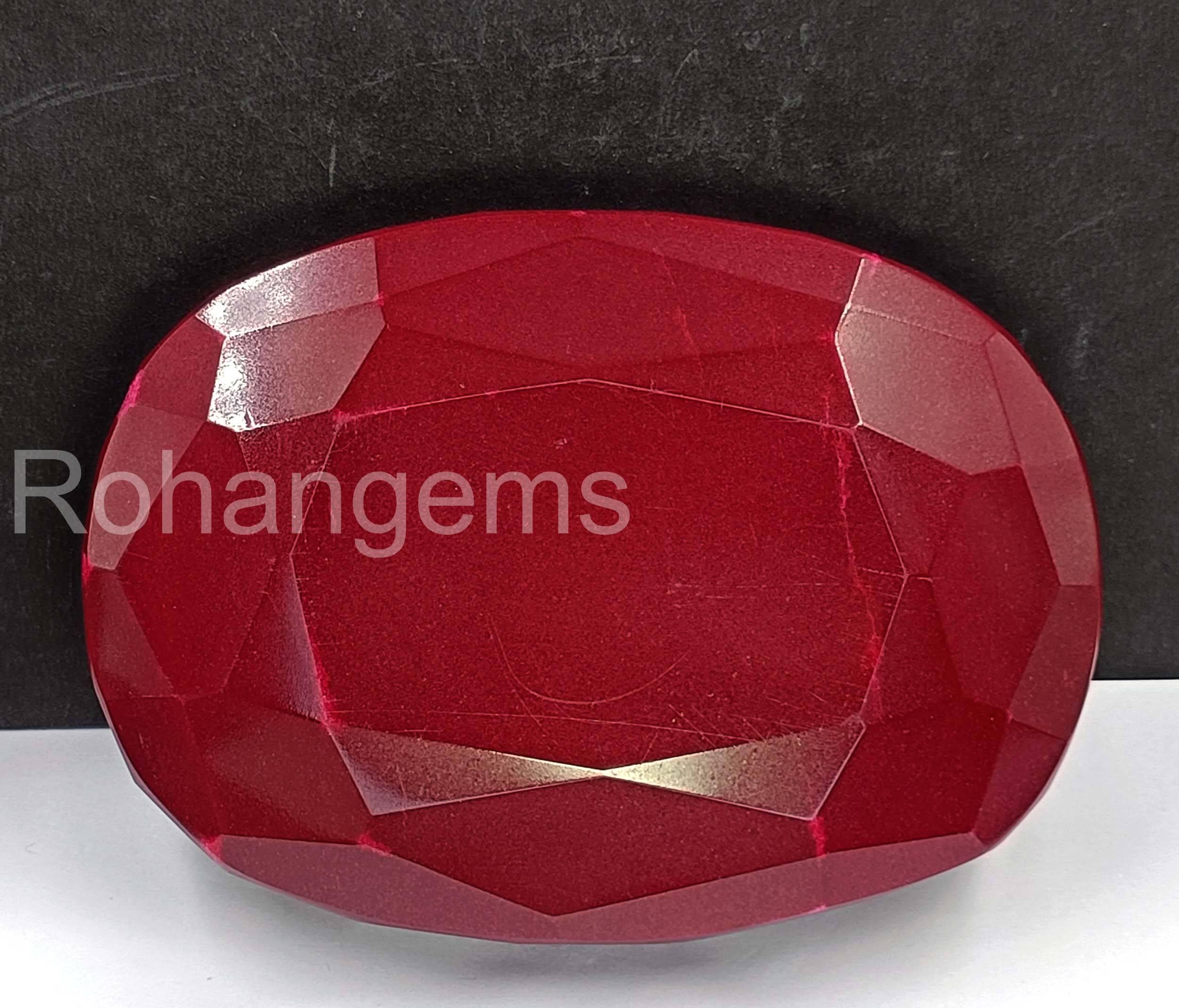 3000ct Blood Red Ruby Natural Certified Oval Cut Opaque Gemstone 6k - Etsy