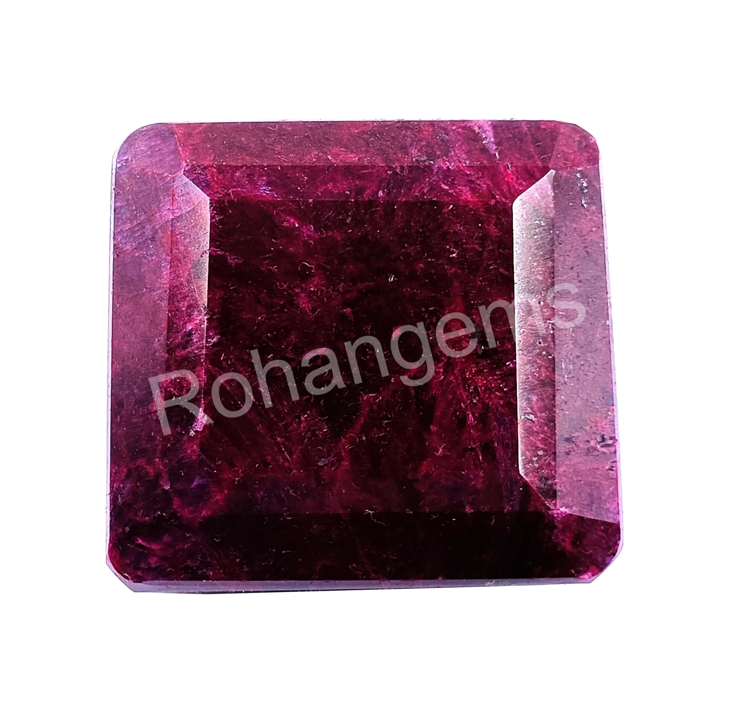 ★ ruby ★ Red Ruby Natural 595.35 Ct Faceted Emerald Cut Gemstone Certified